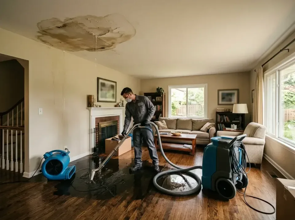 attic-pipe-burst-ceiling-drip-008 — frequently asked questions, Water Damage Restoration & Carpet Care in Bath, MI